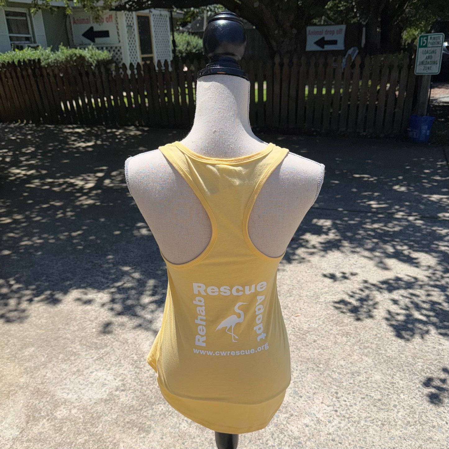 Ladies Racerback Tank Top (Yellow)