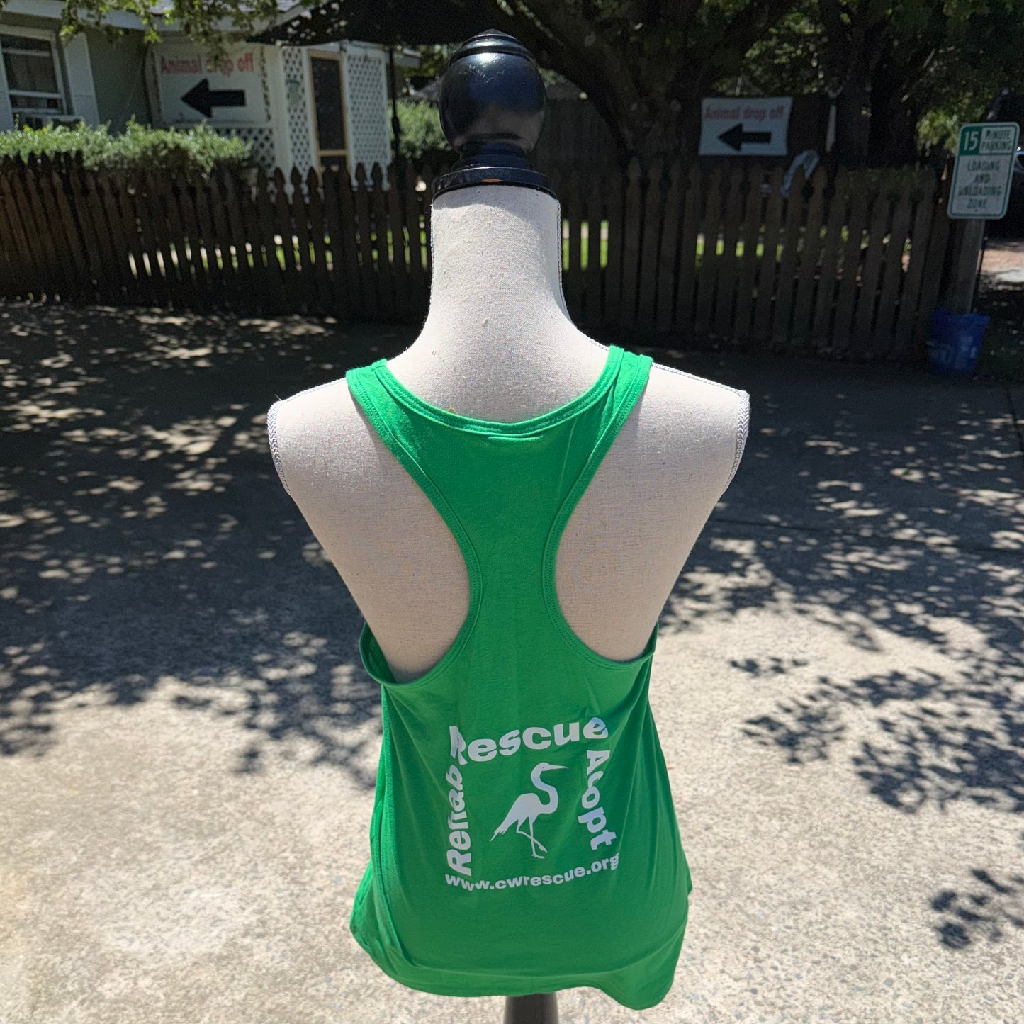 Ladies Racerback Tank Top (Green)