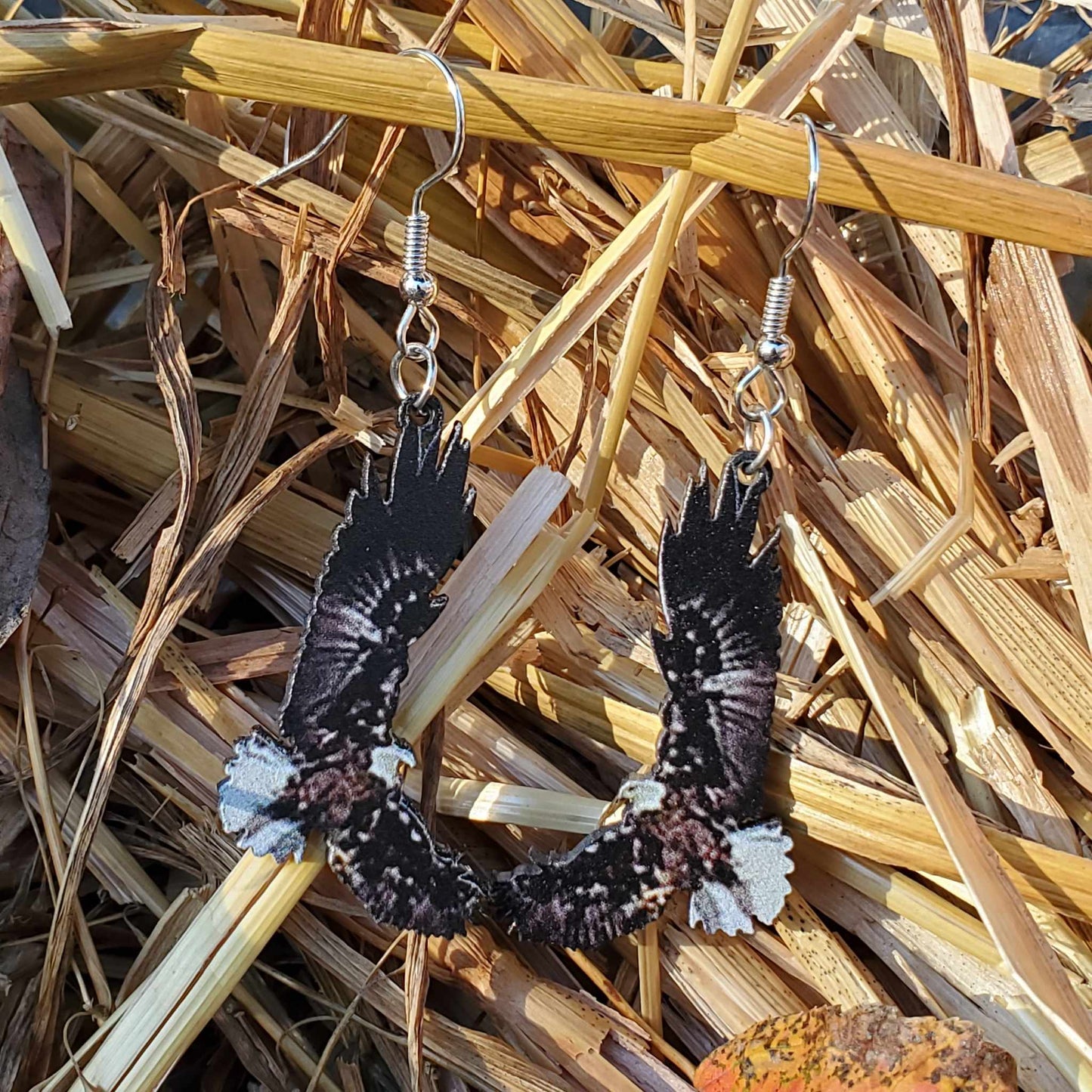 Realistic Bald Eagle Dangle Earrings