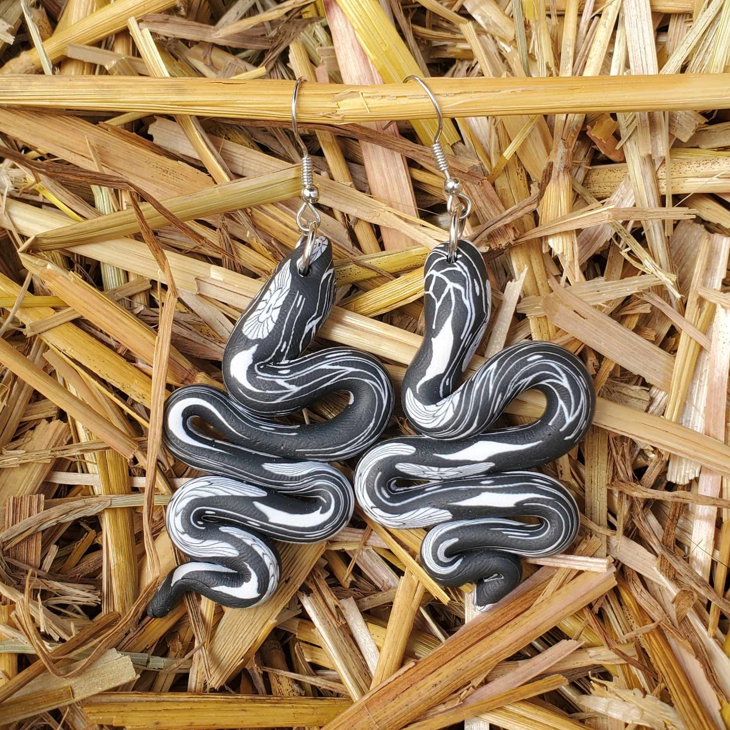 Clay Snake Earrings