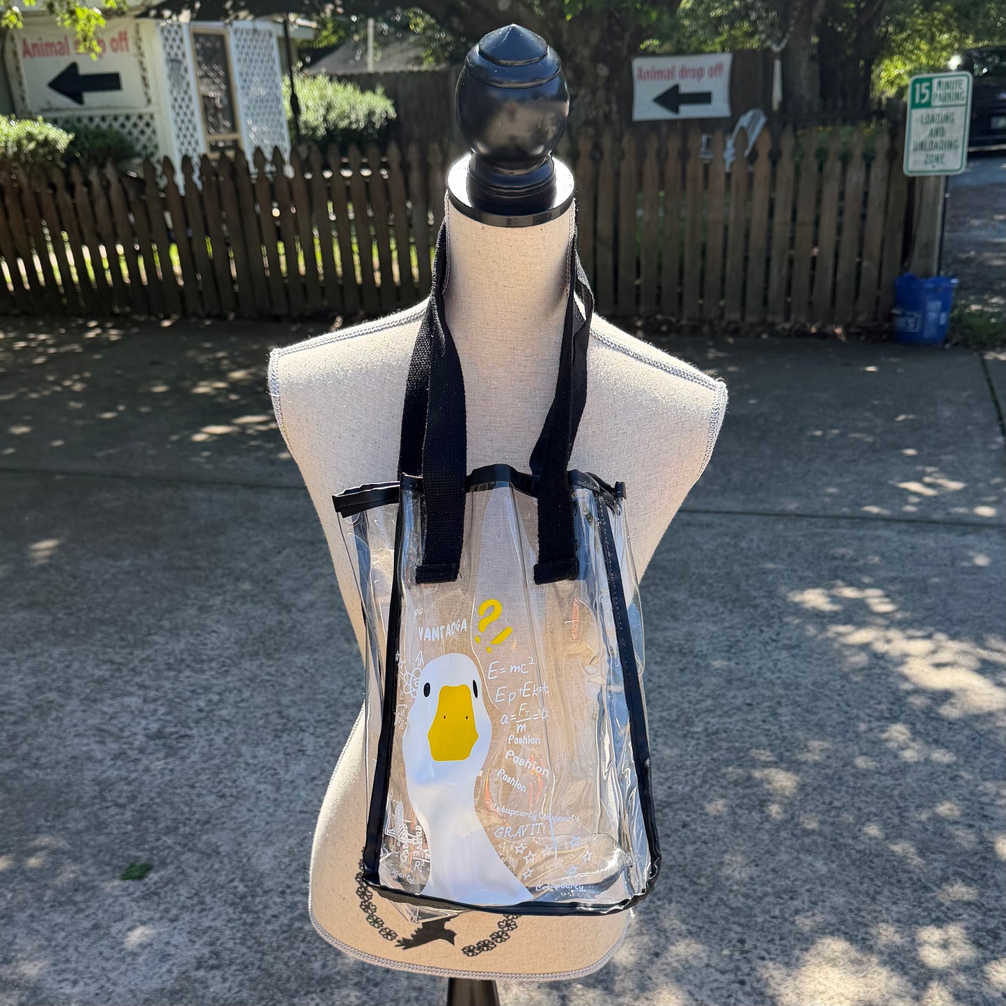 Clear Goose Totebag (Black Trim)