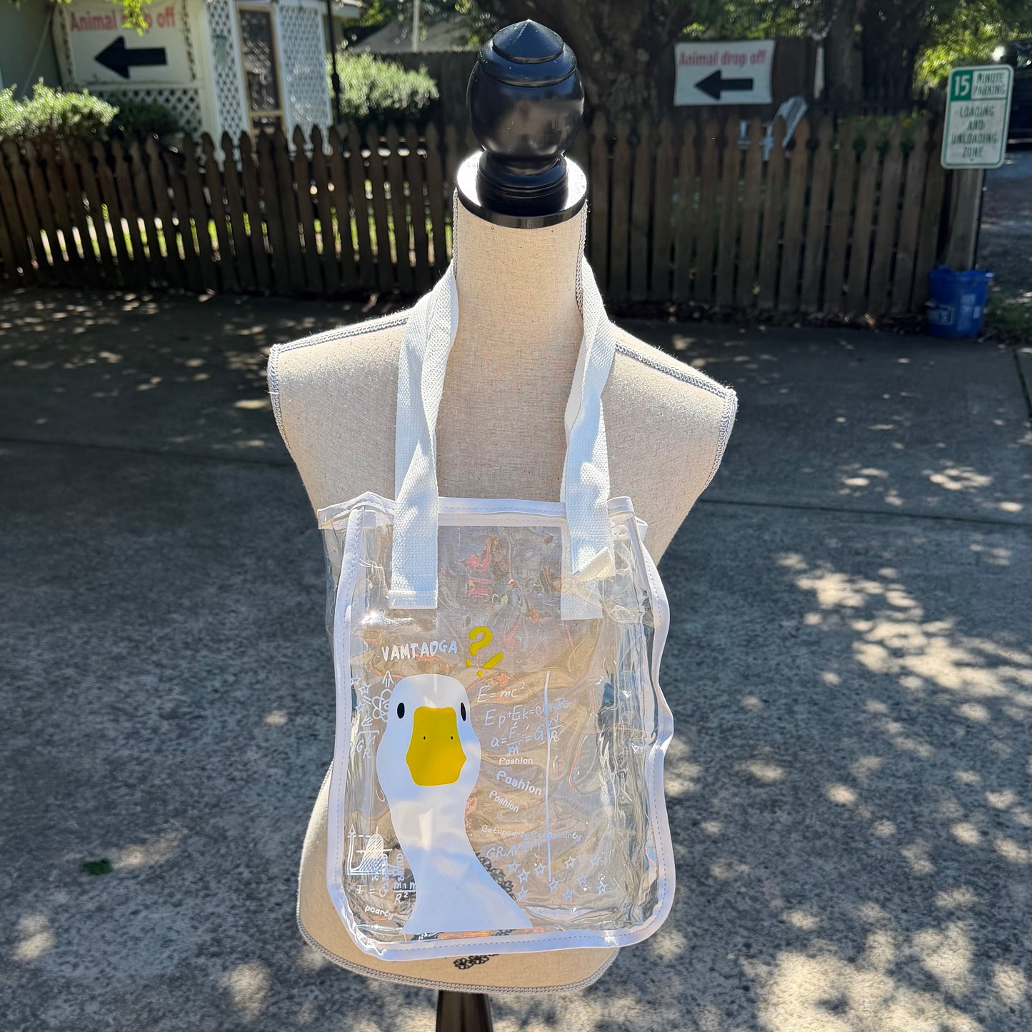 Clear Goose Totebag (White Trim)