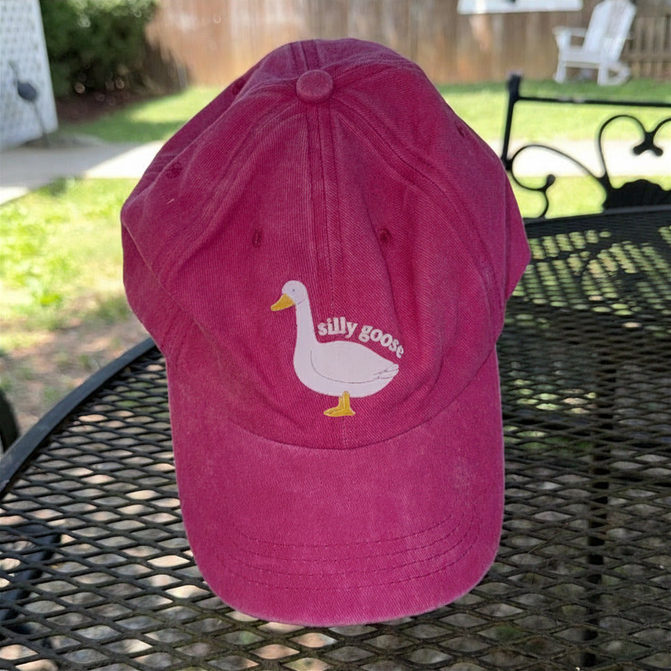 “Silly Goose” Baseball Cap (Pink)