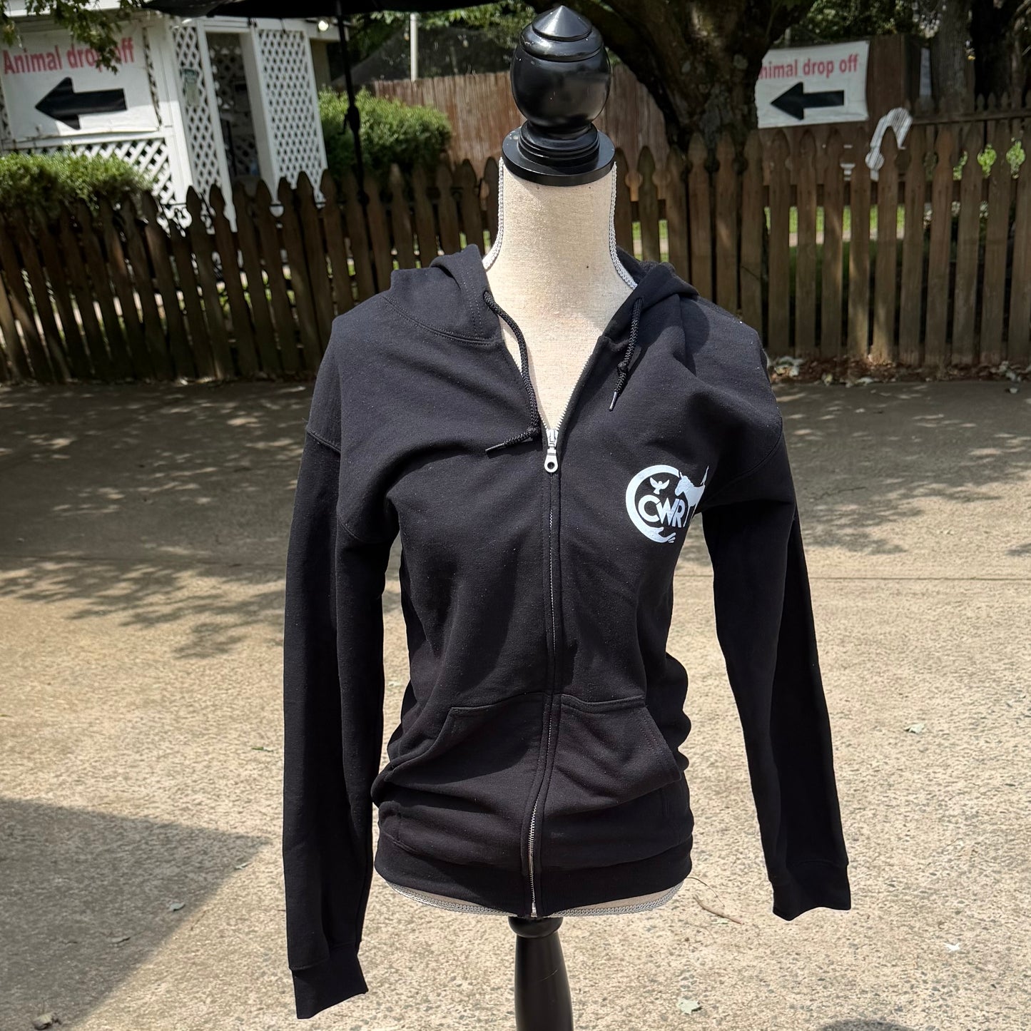 CWR Ladies Zip Up Hoodie (Black)