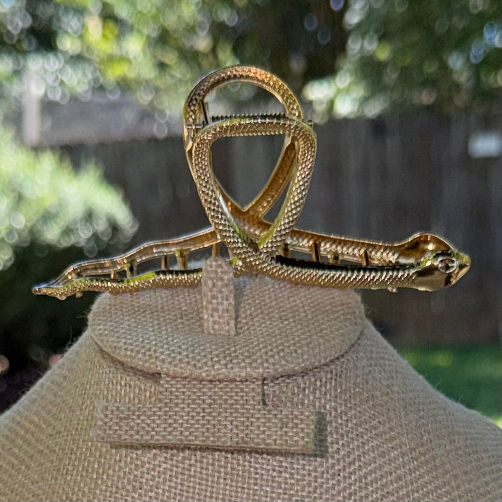 Snake Claw Clip (Gold)