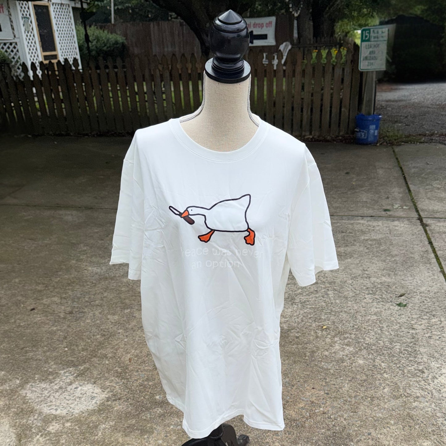 “Peace was Never an Option” T-Shirt (White)