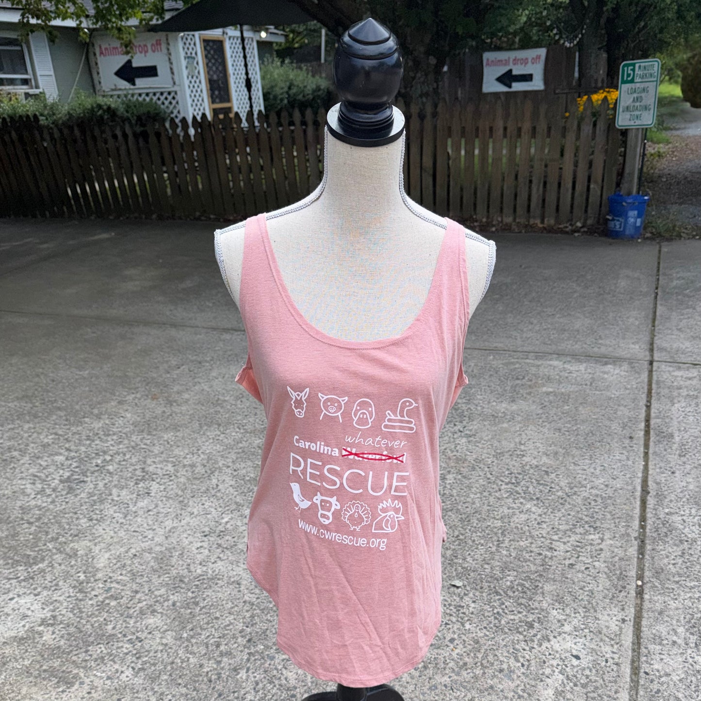 Carolina Whatever Rescue Tank Top (Pink)