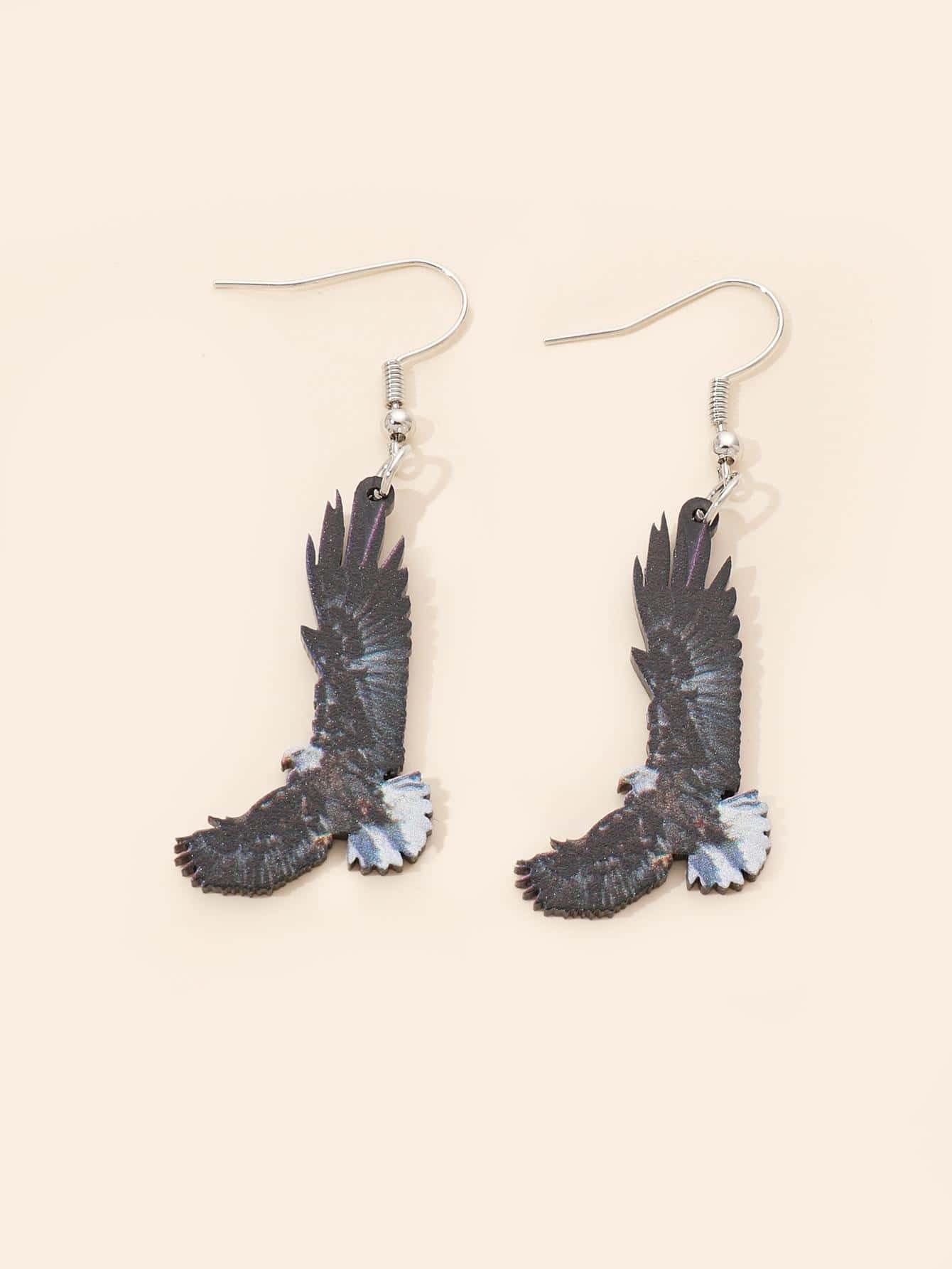 Realistic Bald Eagle Dangle Earrings