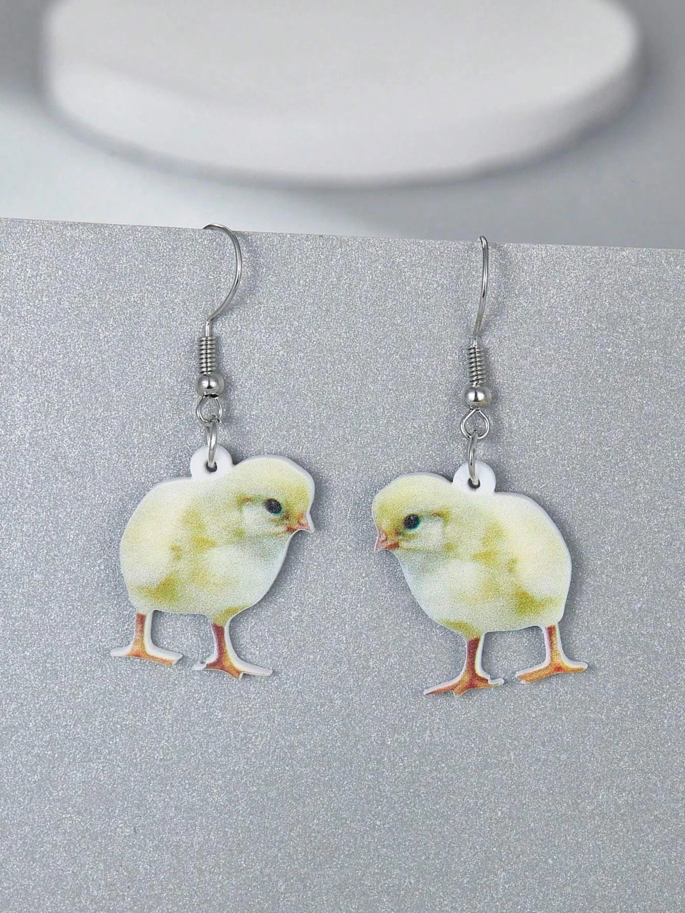 Realistic Chick Dangle Earrings