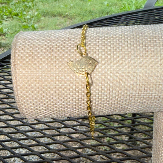Bird Bracelet (Gold Toned)