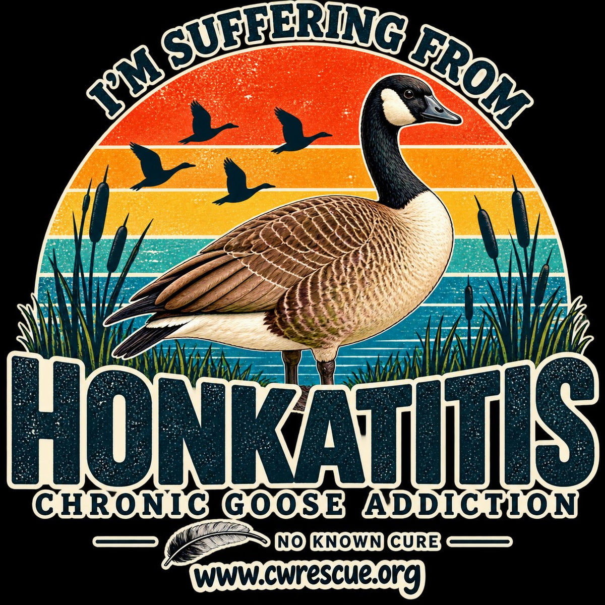 Honkatitis sunset sticker