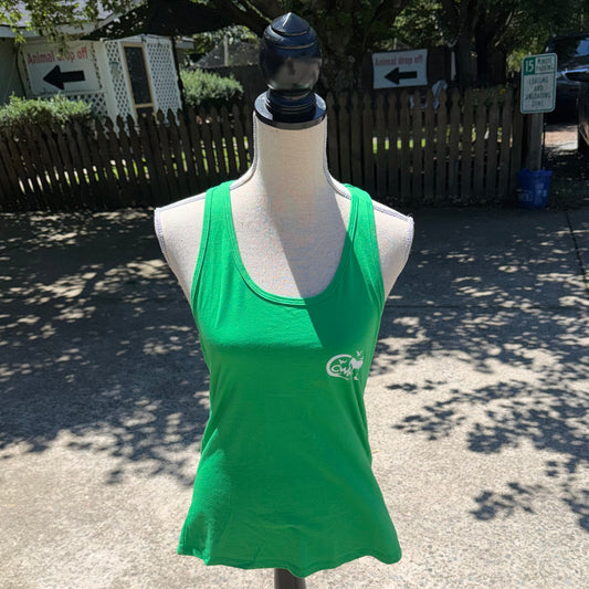 Ladies Racerback Tank Top (Green)