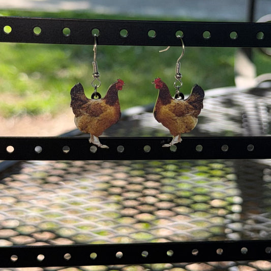 Chicken Earrings