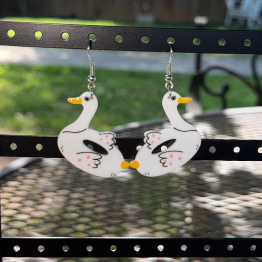 Goose Swim Float Earrings