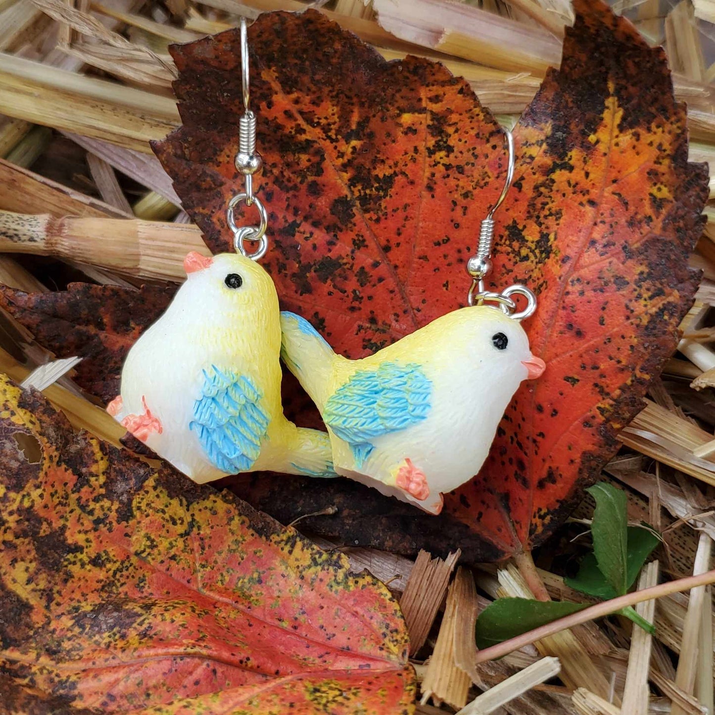 Cute Chubby Bird Dangle Earrings