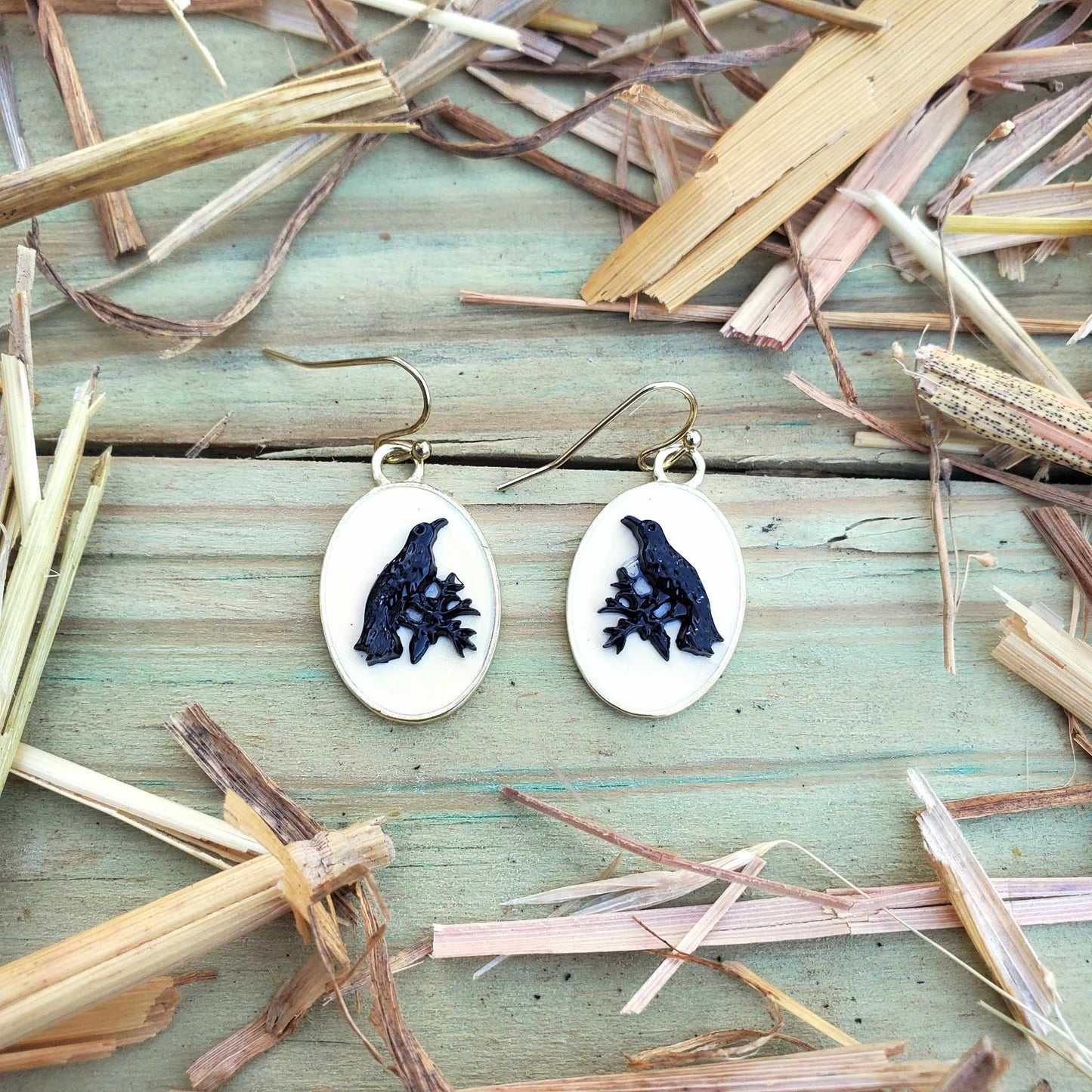 Crow Earrings