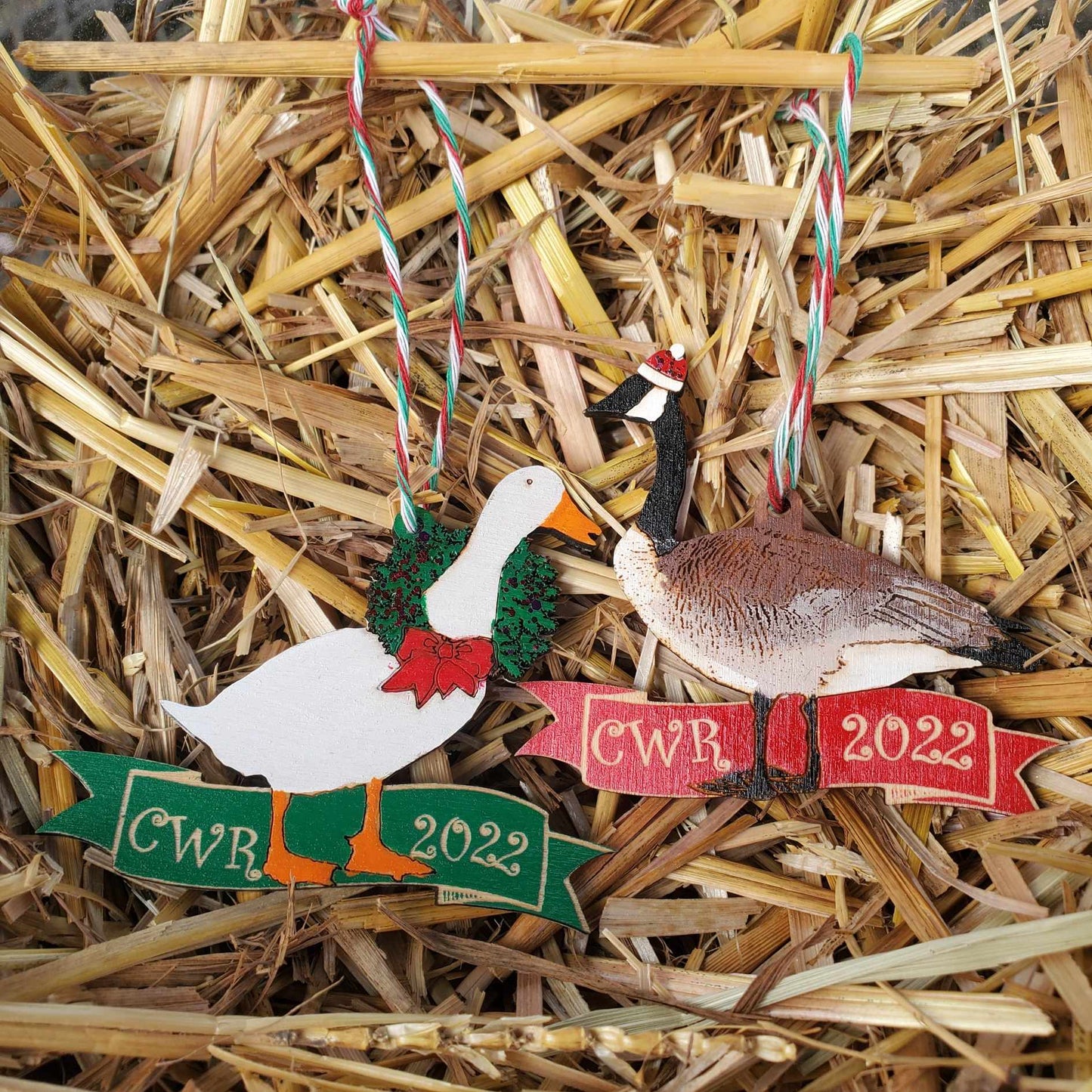 CWR 2022 Handmade Goose and Duck Ornaments