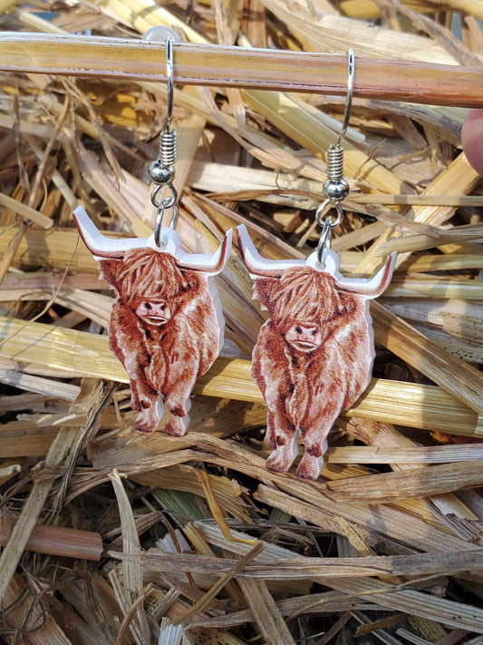 Highland Cow Earrings