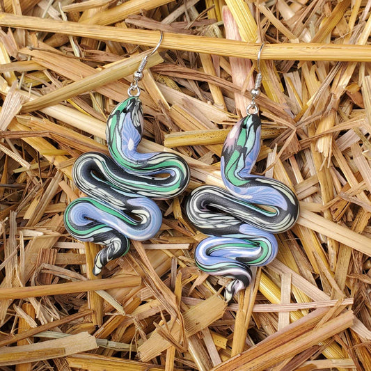 Clay Snake Earrings