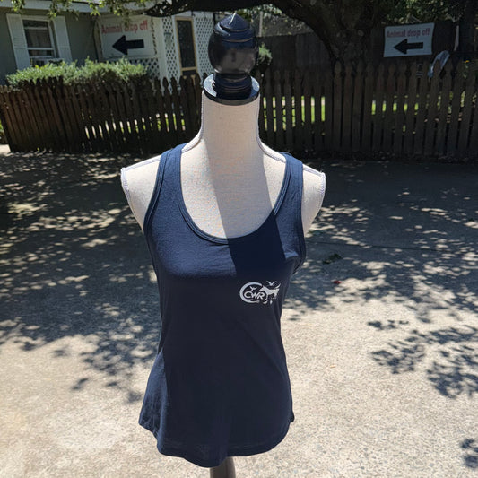 Ladies Racerback Tank Top (Navy)