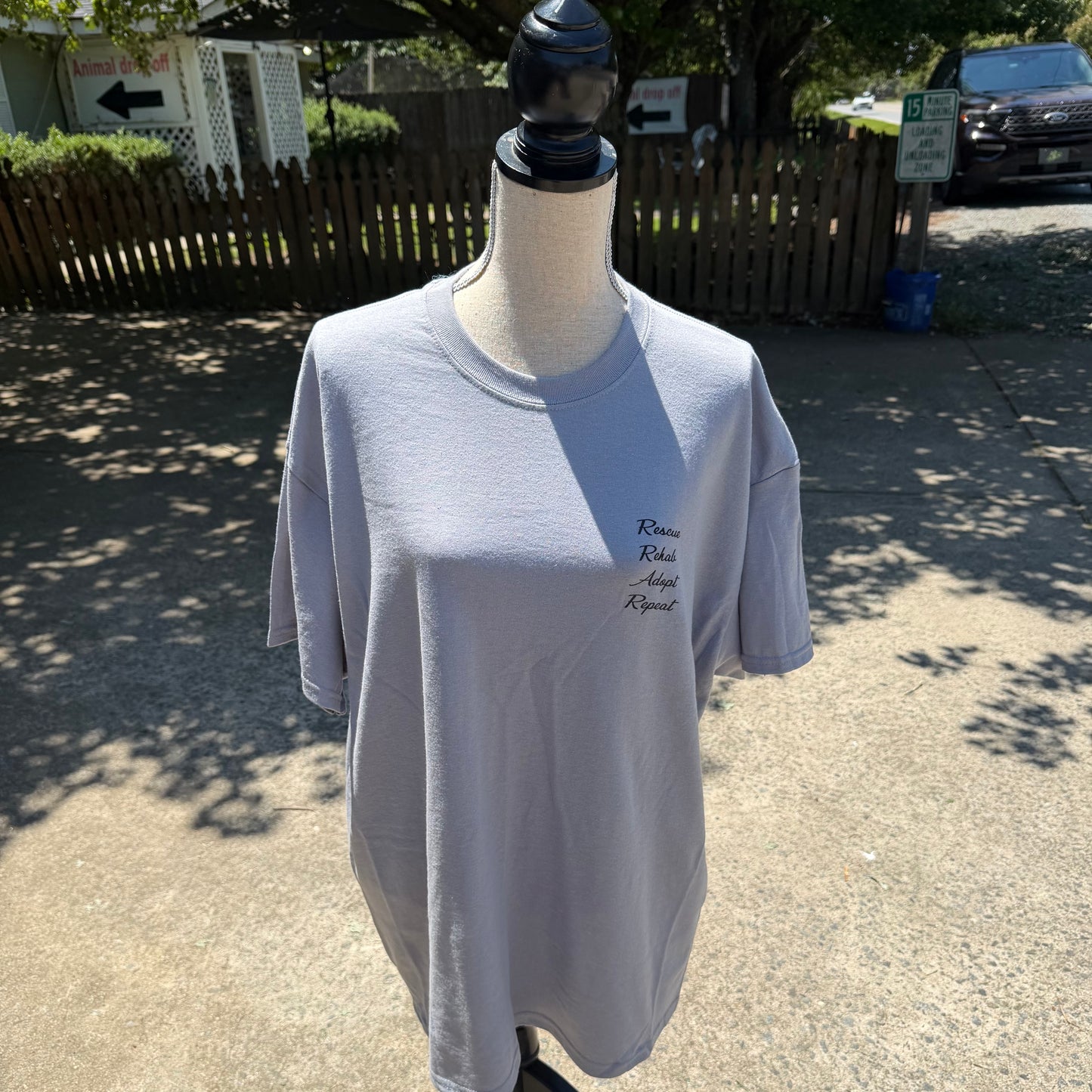 CWR “Rescue, Rehab, Adopt, Repeat” T-Shirt (Gray)