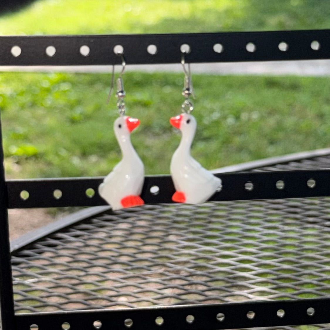 Cartoon Goose Earrings