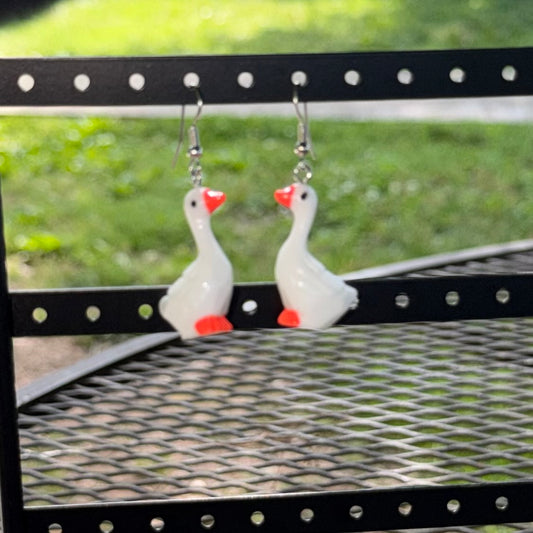 Cartoon Goose Earrings
