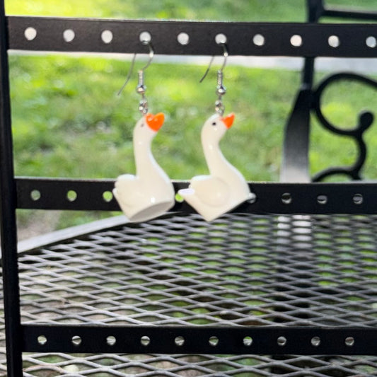 Swan Earrings
