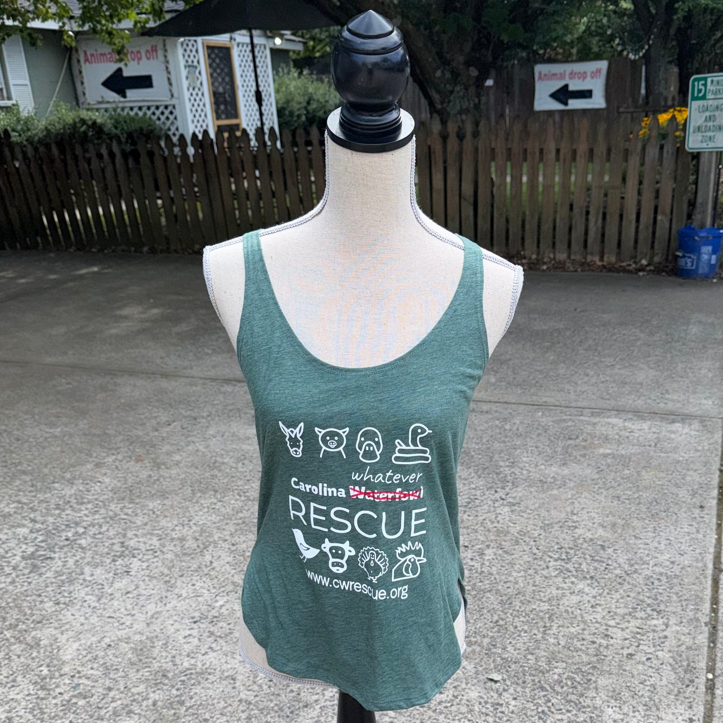 Carolina Whatever Rescue Tank Top (Green)