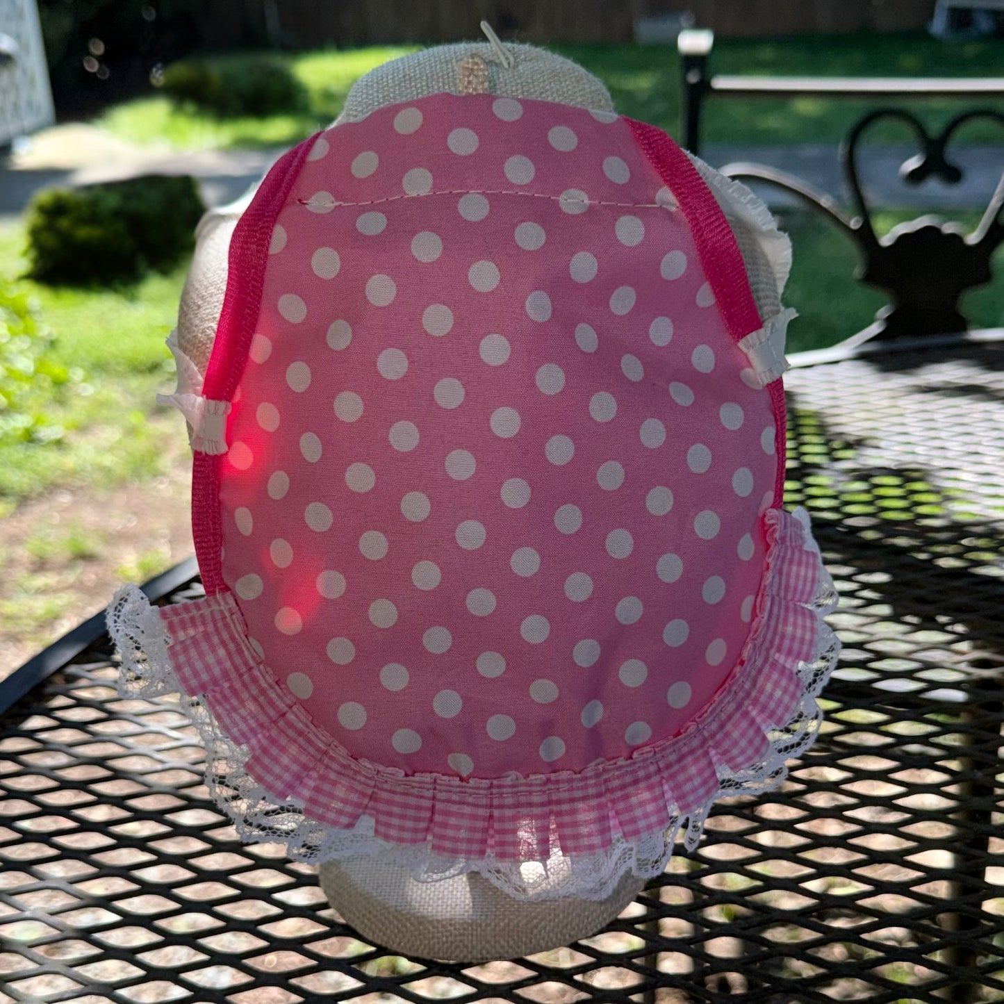 Chicken Saddle Apron (Polka Dots)