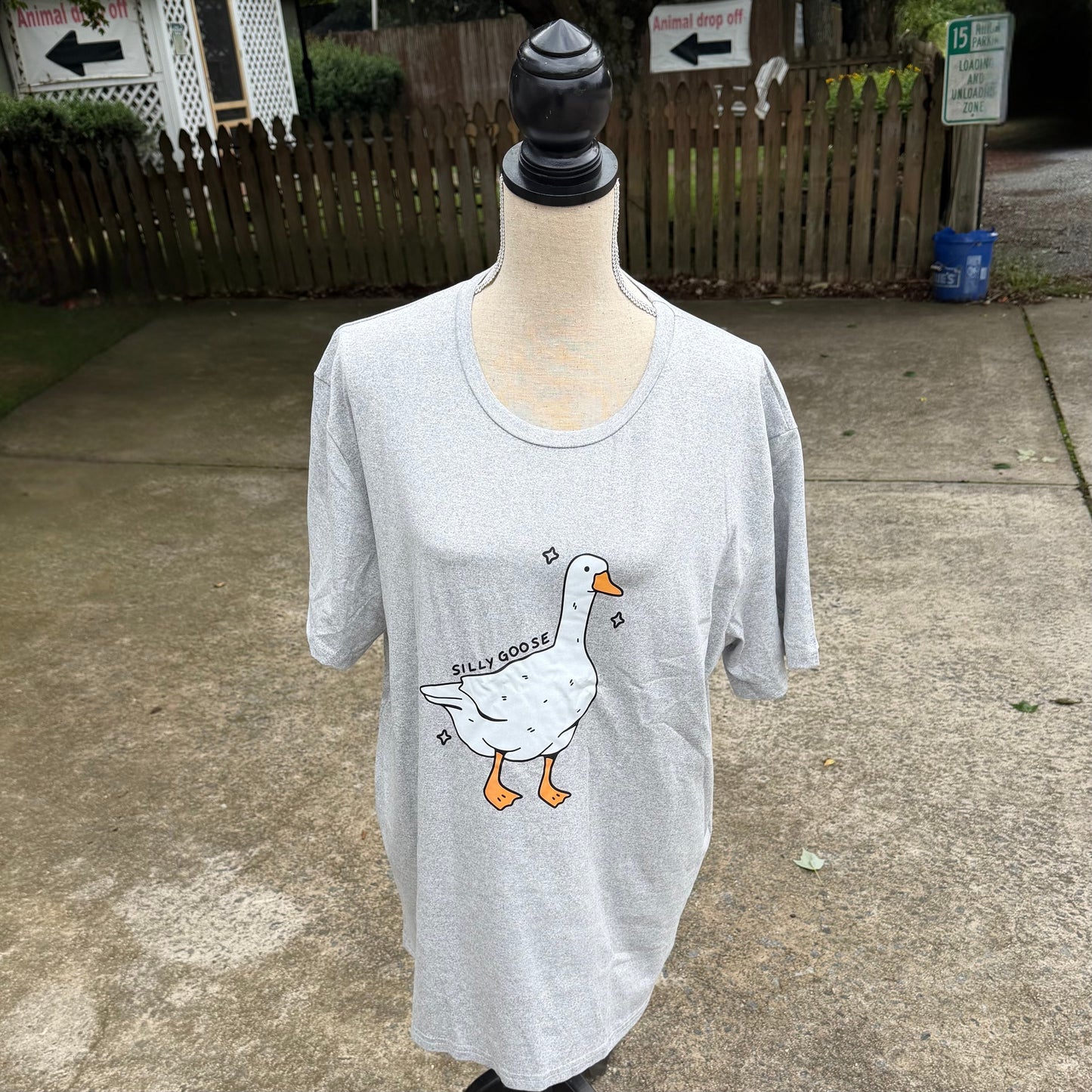 “Silly Goose” T-Shirt (Light Gray)