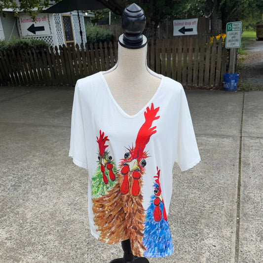 Rooster V-Neck T-Shirt