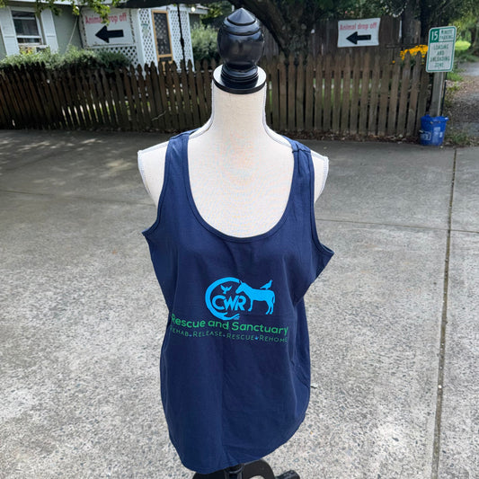 Ladies Racerback Tank Top (Two Color Logo)