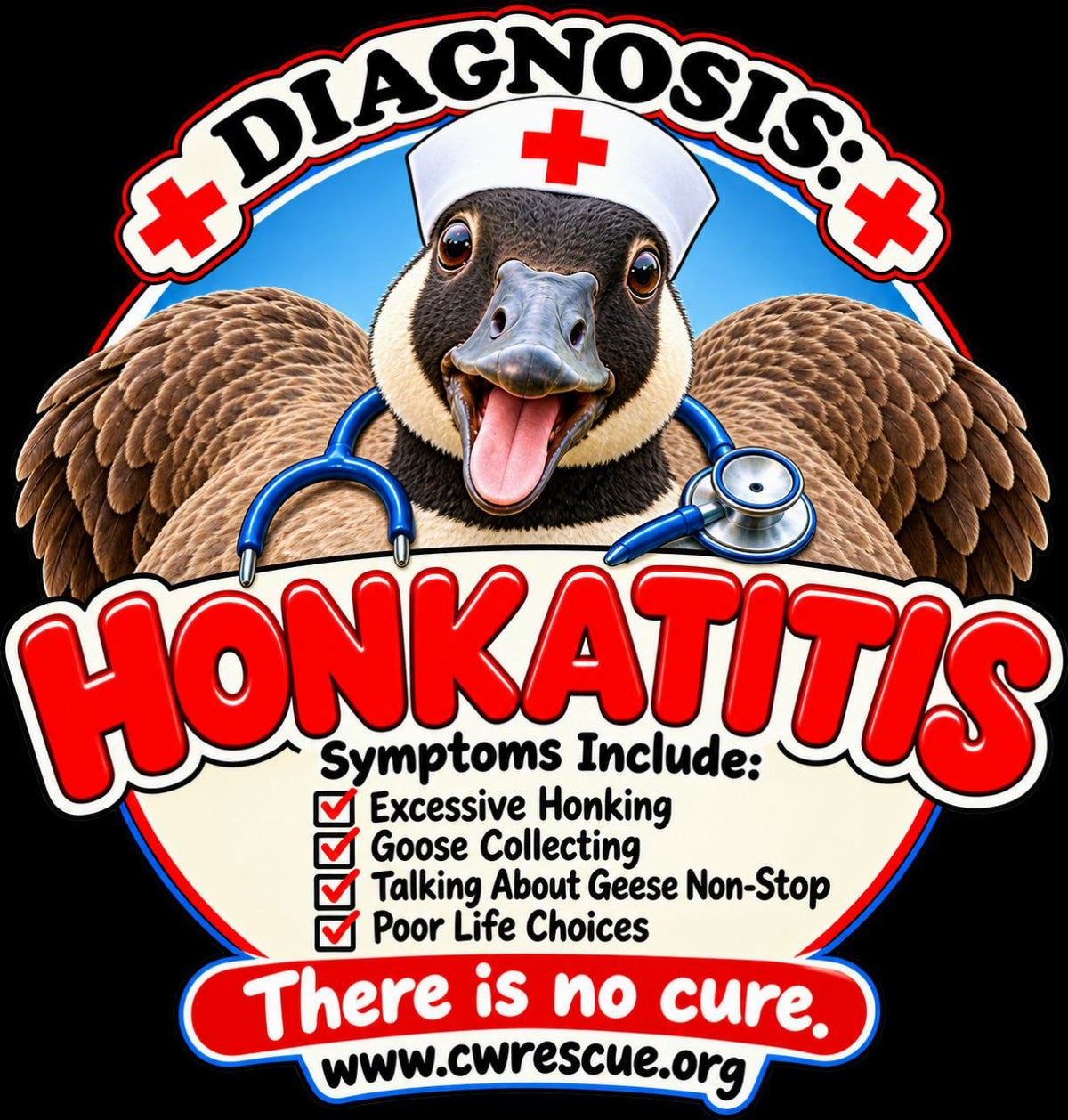 "Honkatitis" Sticker (Nurse)
