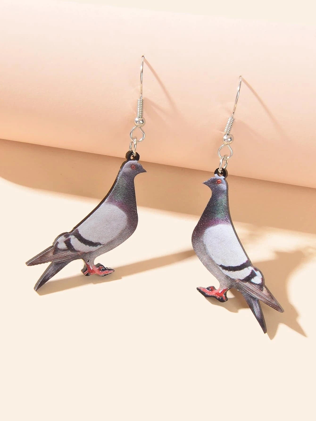 Realistic Pigeon Dangle Earrings